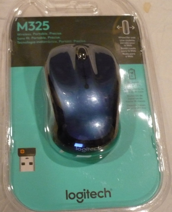 LOGITECH M325 WIRELESS MOUSE BLUE (910-002650)
