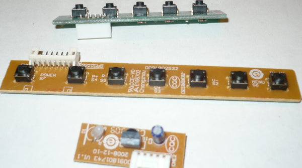 HAIER HLC22K1  TV BUTTON AND IR BOARD   0091802532, 0091801596, 0091801743