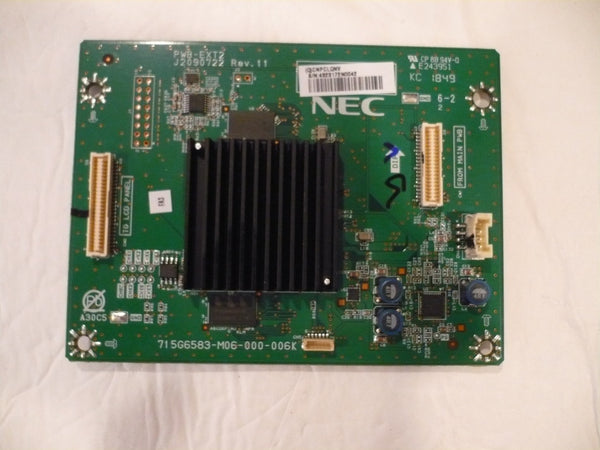 NEC UN462VA MONITOR PWB-EXT2 BOARD 715G6583-M06-000-006K