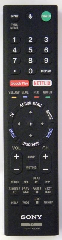 SONY TV ORIGINAL VOICE REMOTE, RMF-TX200U