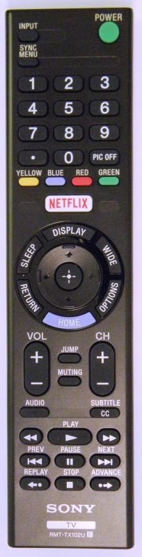SONY TV ORIGINAL SMART REMOTE, RMT-TX102U