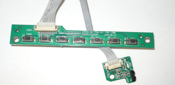 SCEPTRE E24 TV BUTTON AND IR BOARD 6502K24C200011, 6502K24C200020