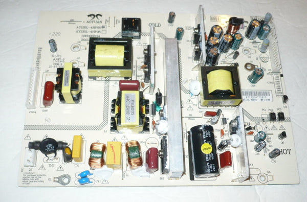 SCEPTRE X409BV TV POWER SUPPLY BOARD AY135L-4HF05 / 3BS0044114