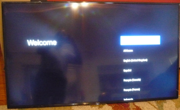SONY KD65X750H TV,  LIGHT USE, CRACK ON BEZEL, NO STAND